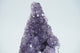 Close-up of a purple amethyst geode cluster.