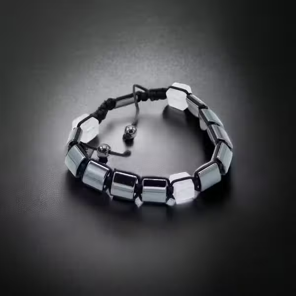 Hematite Shamballa Bracelet