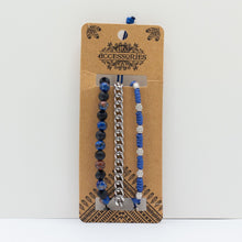 Mens Premium Bracelet Sets - Medium Blue Collection