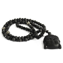 Buddha Black Stone Gemstone Necklace