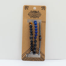Mens Premium Bracelet Sets - Medium Blue Collection