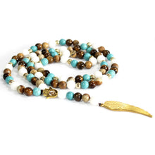 Angel Wing Multi Beads Gemstone Necklace