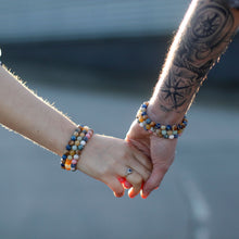 Set of 2 Gemstone Friendship Bracelets - Support - Sodalite & Picture Stone