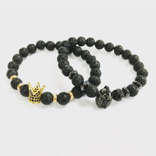 Angel Wing Black Agate Gemstone Bracelet