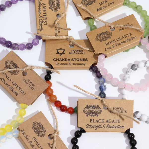 Power Bracelet with Chakra Stones