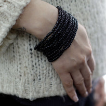 Multi-Bead Bangle with Wooden Clasp - Assorted Colours