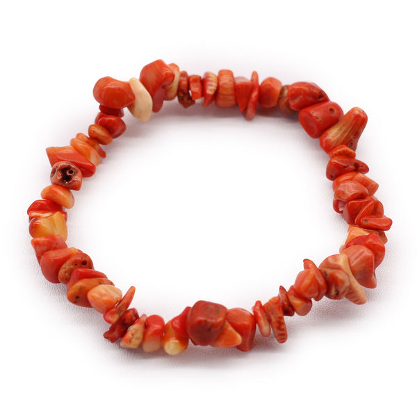 Orange Jasper Chipstone Bracelet