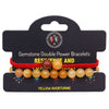 Yellow Aventurine Gemstone Double Power Bracelet