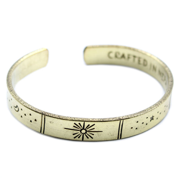 Brass Inspiration Bracelet - Galaxy & Stars