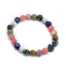 Set of 2 Gemstone Friendship Bracelets - Harmony - Rainbow Gemstones