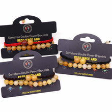 Yellow Aventurine Gemstone Double Power Bracelet