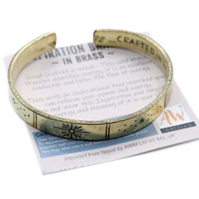 Brass Inspiration Bracelet - Galaxy & Stars