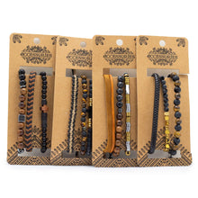 Mens Premium Bracelet Sets - Black & Tan Collection