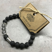 Buddha Rose Quartz Lava Stone Bracelet