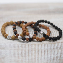 Assorted Rudraksha Buddha Bangles