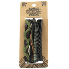 Men's Green & Natural Bracelet Set