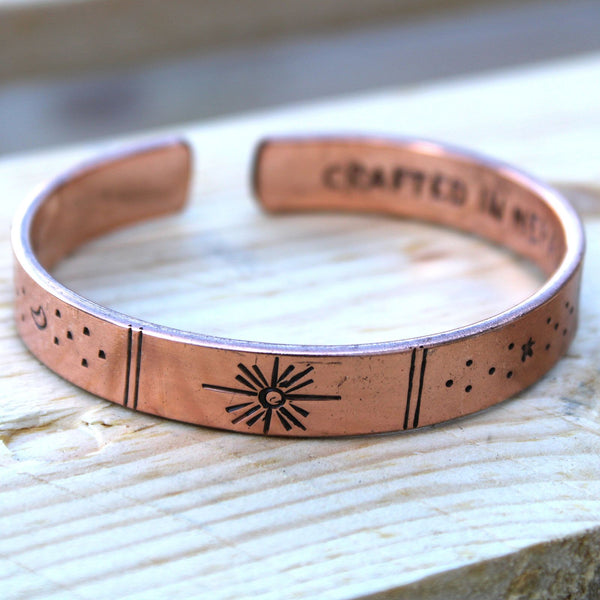 Copper Inspiration Bracelet - Galaxy & Stars