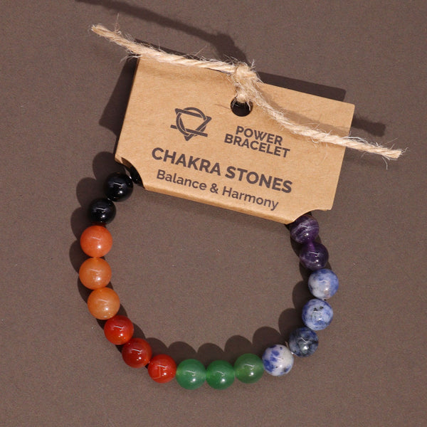 Power Bracelet with Chakra Stones