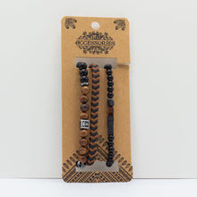 Mens Premium Bracelet Sets - Black & Tan Collection