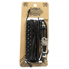 Men's Black & Macho Bracelet Set