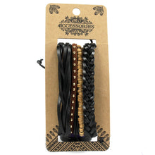Men's Black & Macho Bracelet Set