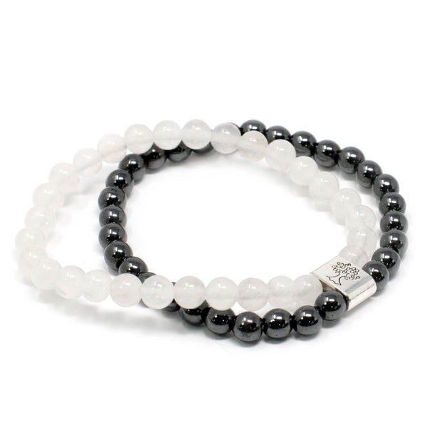 Rock Quartz Magnetic Gemstone Bracelet