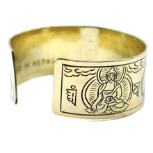 Brass Tibetan Five Buddha Bracelet