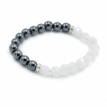 Faceted Rose Quartz Magnetic Gemstone Bracelet