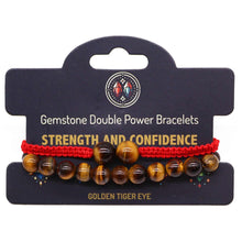 Tiger Eye Gemstone Double Power Bracelet
