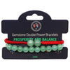 Jade Gemstone Double Power Bracelet
