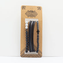 Mens Premium Bracelet Sets - City Slicker Blacks