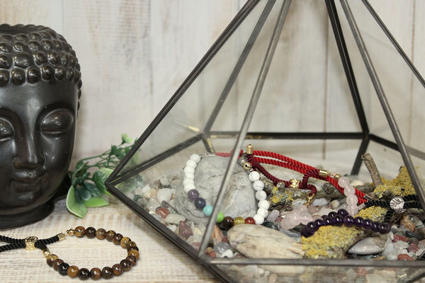 925 Silver Plated Dalmatian Jasper String Bracelet